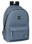 Safta MUNICH BASICOS Sac à dos double pour ordinateur portable 15,6" avec chargeur USB, dimensions 31x44x18 cm, couleur gris