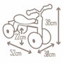 Smoby Porteur Rookie Rose en métal pour enfant dès 12 mois