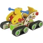 Heros Constructor - Pelleteuse à Construire en Bois 100% Certifié FSC - 170 Pièces - Jeu de Construction Créatif - À Partir de 6 Ans
