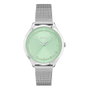 Boss 1502636 - Montre femme avec cadran vert et bracelet gris