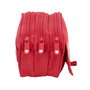 Trousse Fourre-Tout Triple Sevilla Fútbol Club Rouge 21,5 x 10 x 8 cm