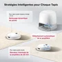 Roborock Qrevo Curv 2 ProX - Aspirateur robot laveur avec station d'accueil, navigation LiDAR, autonomie 180 min, 25000 Pa, 7,98 cm de hauteur et châssis AdaptiLift