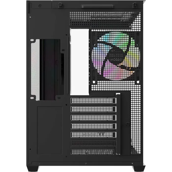 Thermaltake CA-1Z2-00M1WN-WS View 380 WS ARGB - Boîtier PC Moyen Tour ATX - Panneau latéral et façade en verre trempé - 4 ventilateurs ARGB inclus - Port USB Type-C - Noir
