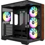 Thermaltake CA-1Z2-00M1WN-WS View 380 WS ARGB - Boîtier PC Moyen Tour ATX - Panneau latéral et façade en verre trempé - 4 ventilateurs ARGB inclus - Port USB Type-C - Noir