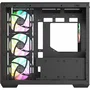 Thermaltake CA-1Z2-00M1WN-WS View 380 WS ARGB - Boîtier PC Moyen Tour ATX - Panneau latéral et façade en verre trempé - 4 ventilateurs ARGB inclus - Port USB Type-C - Noir