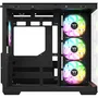 Thermaltake CA-1Z2-00M1WN-WS View 380 WS ARGB - Boîtier PC Moyen Tour ATX - Panneau latéral et façade en verre trempé - 4 ventilateurs ARGB inclus - Port USB Type-C - Noir