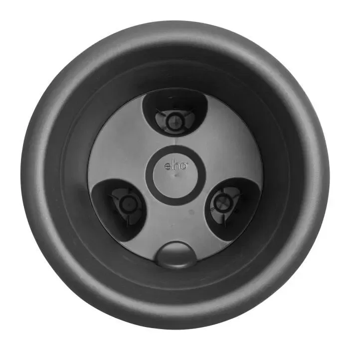 Elho Pot de culture à fraises Green Basics - Ø 33 x H 42 cm - Noir - Pour extérieur - 100% recyclé - Optimisé pour la récolte