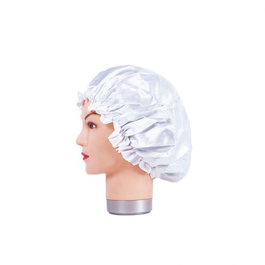 Bifull Bonnet de nuit en satin blanc anti-frizz