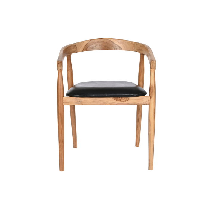 DKD Home Decor Chaise Noir Naturel