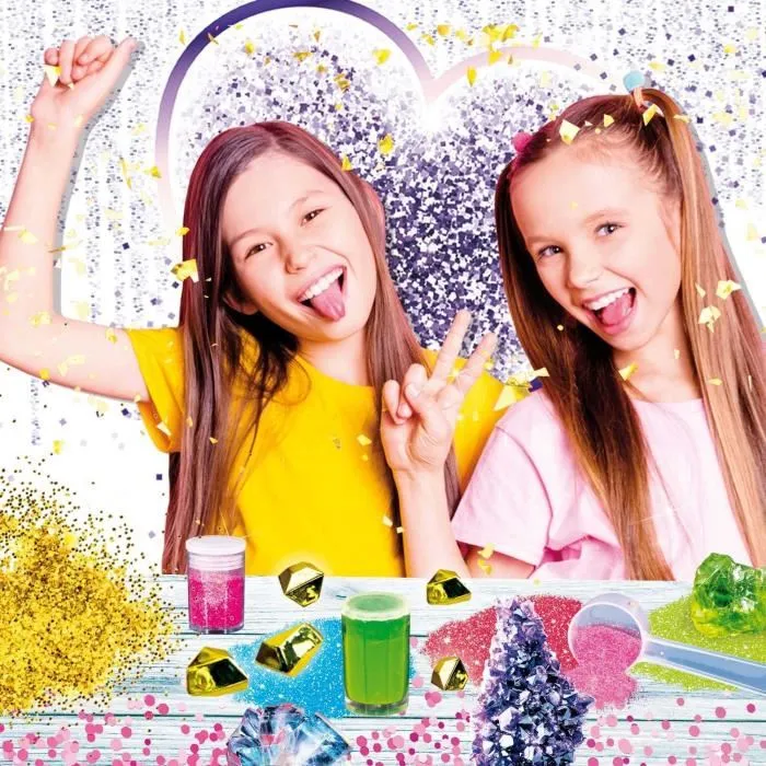 IMAGENIUS POCKET Kit scientifique Défis et Expériences Découverte des Paillettes - Créativité & Chimie pour Enfants dès 8 ans - Matériel inclus