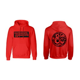 Dungeons & Dragons Sweat à capuche unisexe Logo Rouge - S