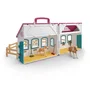 Schleich 42703 Horse Club - Coffret Écurie Transportable - Figurine Cheval - Jeu Enfant Dès 4 Ans