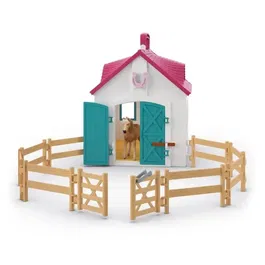 Schleich 42703 Horse Club - Coffret Écurie Transportable - Figurine Cheval - Jeu Enfant Dès 4 Ans