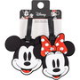 PEERS HARDY - Set de 2 Étiquettes de Bagage Mickey et Minnie Disney en Silicone de Haute Qualité