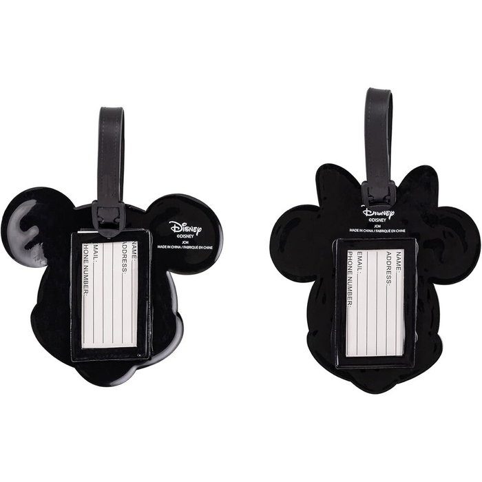PEERS HARDY - Set de 2 Étiquettes de Bagage Mickey et Minnie Disney en Silicone de Haute Qualité PEERS HARDY - Set de 2 Étiquettes de Bagage Mickey et Minnie Disney en Silicone de Haute Qualité