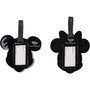 PEERS HARDY - Set de 2 Étiquettes de Bagage Mickey et Minnie Disney en Silicone de Haute Qualité