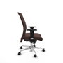 Piqueras Y Crespo Chaise de bureau Albacete confidente, Similpiel Marrón oscuro