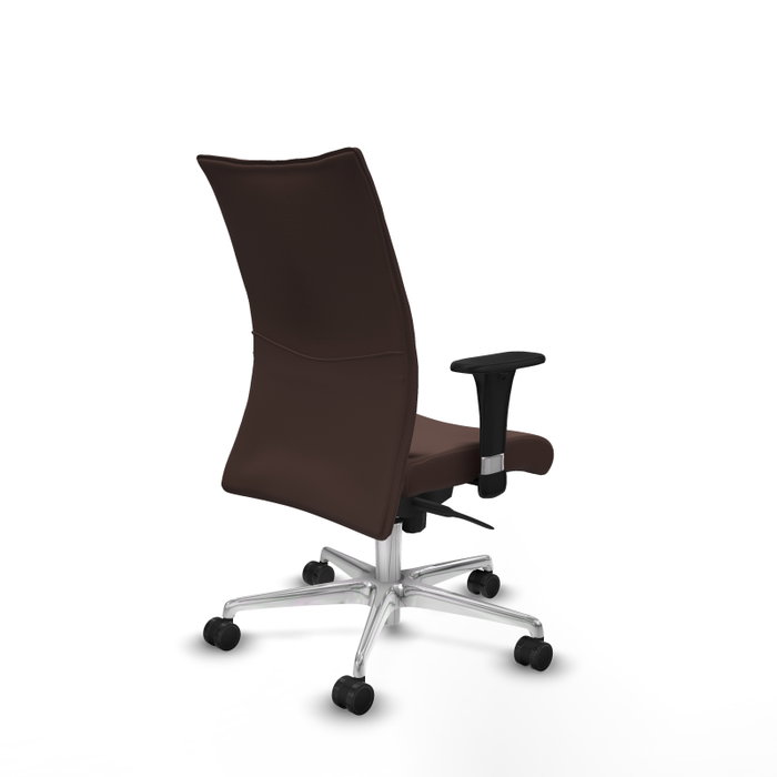 Piqueras Y Crespo Chaise de bureau Albacete confidente, Similpiel Marrón oscuro
