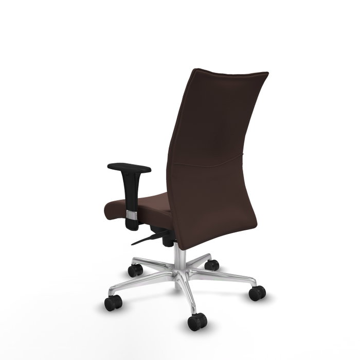 Piqueras Y Crespo Chaise de bureau Albacete confidente, Similpiel Marrón oscuro