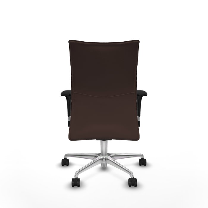 Piqueras Y Crespo Chaise de bureau Albacete confidente, Similpiel Marrón oscuro