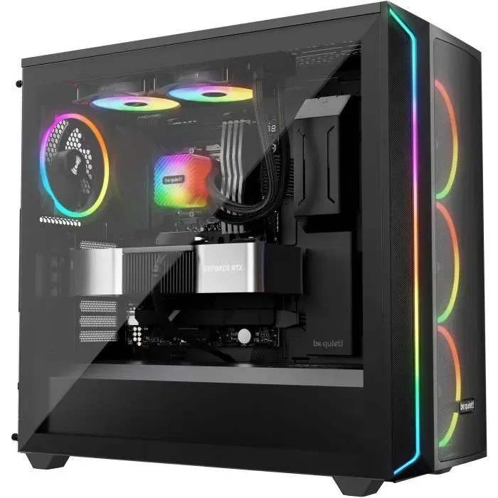 Be Quiet! Light Loop 240 mm Watercooling tout-en-un ARGB BW031EU - Waterblock ARGB, 2 ventilateurs Light Wings LX PWM, refroidissement liquide haute performance pour overclocking