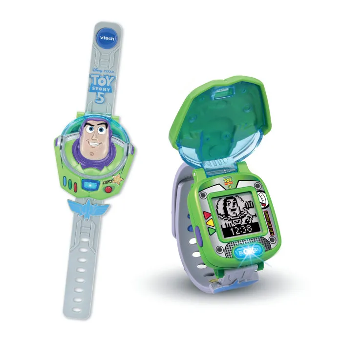 Vtech Toy Story 5 La montre-jeu éducative de Buzz Multicolore 3-8 ans Écran animé 10 cadrans 4 jeux