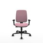 PIQUERAS Y CRESPO Chaise Alares Synchro Tissu Rose