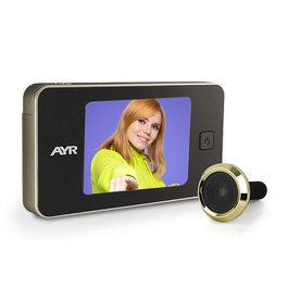 AYR 752 Mirilla Numérique avec Écran LCD 3,2 Pouces en Nickel/Laiton - Judas Électronique