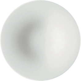 Alessi Set de 4 petites assiettes pour tasse à café KU en porcelaine blanche