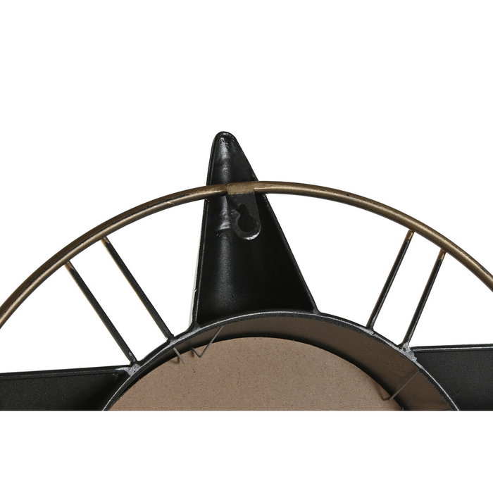 Horloge Murale Home ESPRIT Doré Argenté Métal Avion Vintage 77,5 x 15 x 46 cm