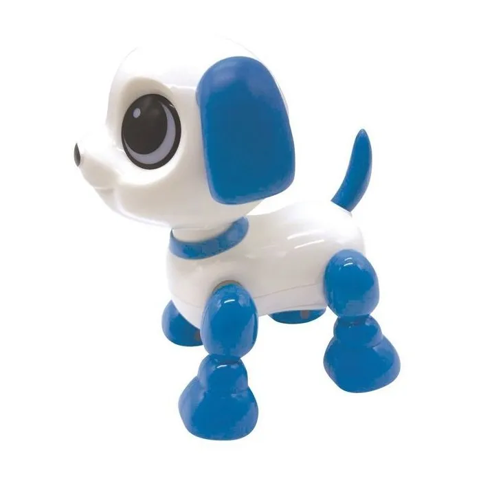 Lexibook Power Puppy Mini - Chien robot interactif pour enfant avec effets lumineux LED et commande par applaudissements, jouet éducatif