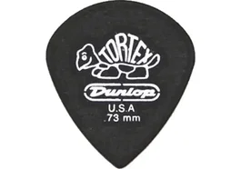 DUNLOP Pack de 12 médiators Tortex Jazz Pitch Black - 0,73 mm