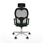 Piqueras y Crespo Chaise de Bureau Jorquera Vert avec Appui-tête