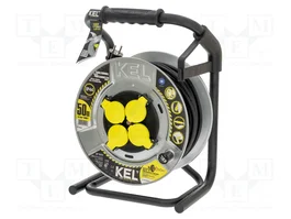 KEL Rallonge réseau HEAVY H05RR-F 3G1,5mm² 50m noir
