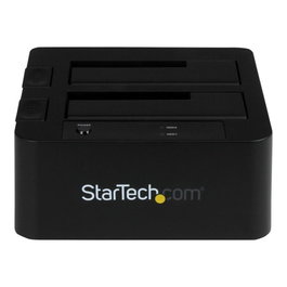 StarTech.com Sdock2U33Eb Station d'accueil double baie pour disques durs SATA USB 3.0 eSATA HDD SSD 2.5 3.5 pouces