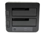 StarTech.com Sdock2U33Eb Station d'accueil double baie pour disques durs SATA USB 3.0 eSATA HDD SSD 2.5 3.5 pouces