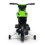 Injusa Moto Cross Kawasaki KX85 12V 103 x 52 x 65,5 cm pour Enfants 3 Ans Véhicule à Pédales Vert
