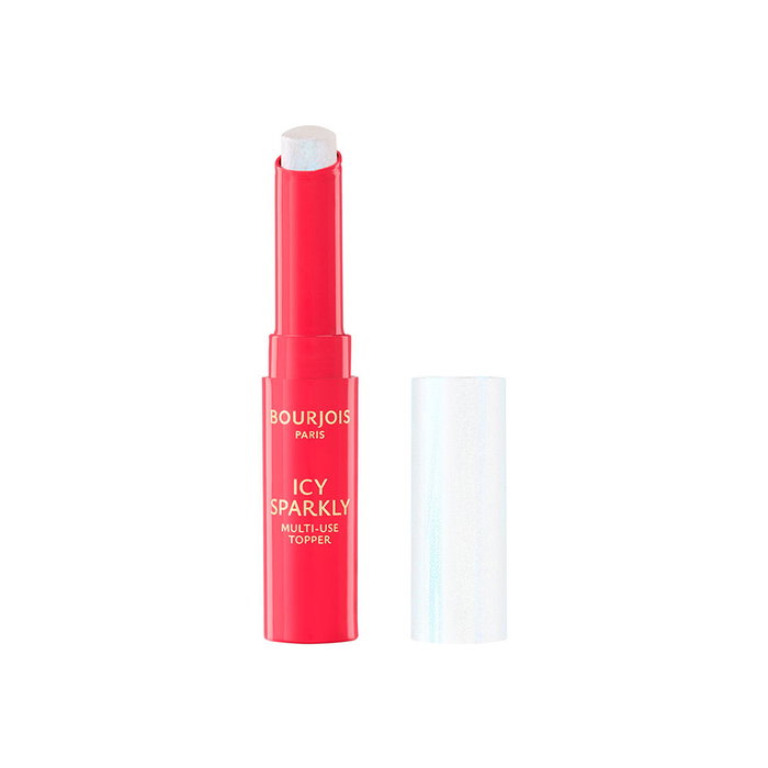 Bourjois Icy Sparkly Barra Multiusos - Stick illuminateur pailleté multifonction, 2g, nuance Snow Light, pour yeux, lèvres, pommettes