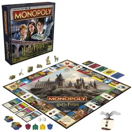 Monopoly - Jeu de société Harry Potter : Aventures magiques à Poudlard, Édition spéciale, Pour 2 à 6 joueurs, Dès 8 ans