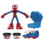 Hasbro Play-Doh, coffret Mon créateur de toiles Spider-Man avec figurine flexible et pâte à modeler, dès 4 ans, produit Marvel
