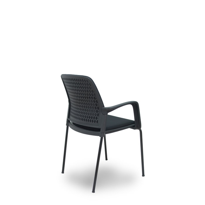 Foröl Chaise de Réception Opti519 Noir (Lot de 4)