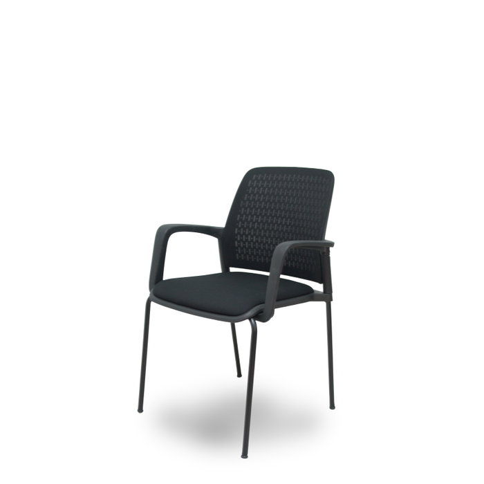 Foröl Chaise de Réception Opti519 Noir (Lot de 4)