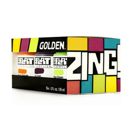 Golden SoFlat Set de 6 Couleurs Acryliques Zing