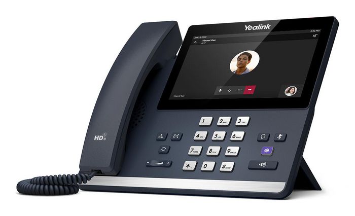 Yealink CP925w-TP - Écran tactile capacitif 7" (1024x600) Android 13 - Téléphone VoIP certifié Microsoft Teams, Bluetooth 5.2, Wi-Fi 5, PoE, montage mural