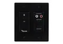 MUXLAB Panel Bluetooth RCA Dante - Noir, Alimentation PoE, Montage 2 Gang US