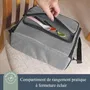 Dreambaby On-The-Go - Réhausseur portable pour enfants avec compartiments de rangement - Siège d'appoint pliable, léger et compact - Harnais de sécurité 3 points