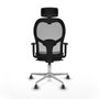 Piqueras y Crespo Chaise de Bureau 1D086G2 Gris foncé