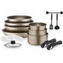 Arthur Martin AM133CH Batterie de cuisine 15 pièces Champagne