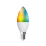 Muvit Io Globo E14 5 W Ampoule LED intelligente vela multicolore blanc connectée WiFi compatible Alexa Google