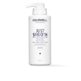 Goldwell Soin JUST SMOOTH 60 secondes pour cheveux indisciplinés et bouclés, Dompte les frisottis, Nourrit et Revitalise, 500 ml